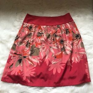 The Limited Pink floral skirt XS
